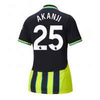 Fotbalové Dres Manchester City Manuel Akanji #25 Dámské Venkovní 2024-25 Krátký Rukáv